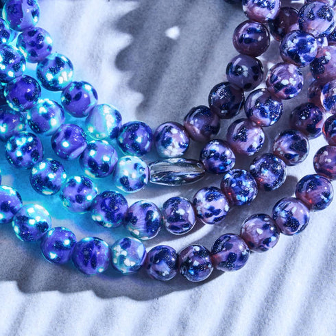 Byzance bleue | Argent sterling 925 | Enveloppe en verre Firefly
